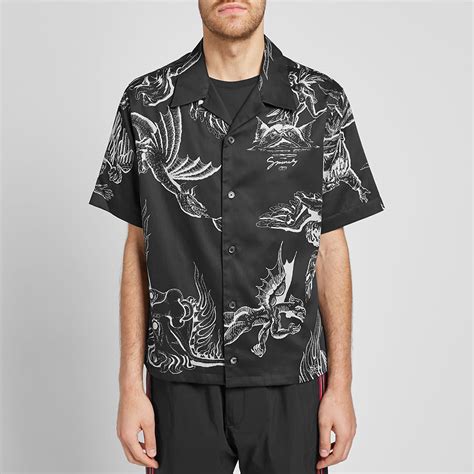 givenchy studded shirt|Givenchy hawaiian shirts.